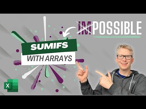 Using SUMIFS with arrays | Excel problem... Solved! | Excel Off The Grid