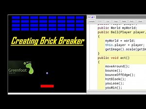 Greenfoot Tutorial - Programming a Brick Breaker / Breakout Game