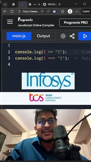 == vs === in JavaScript 🔥 | Difference Explained in 30 Seconds | JS Interview Question 2025