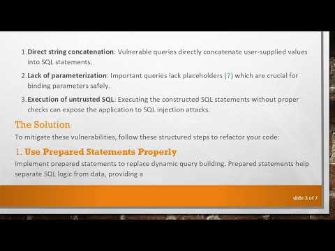 How to Prevent SQL Injection in Mixed Vulnerability Queries
