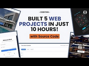 5 Portfolio-Ready Projects for Beginners | Beginner to Advanced Web Development Course (2025)