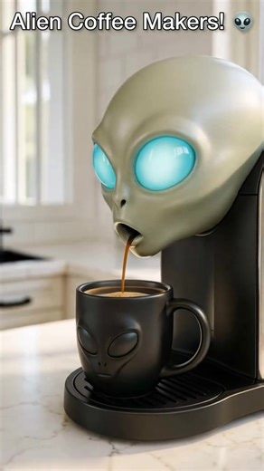 Fun Alien Coffee Machines 🤩 | Trending Art Works