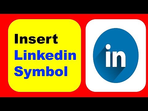 How To Insert Linkedin Symbol In Word (Microsoft)