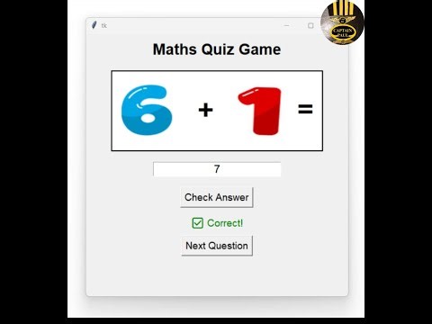 How to Build a Fun Maths Quiz Game with Images using Python Tkinter