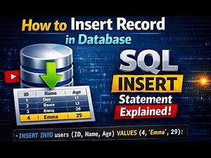How to Insert Record in Database | SQL INSERT Statement Explained