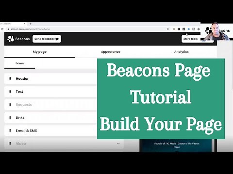Beacons Page Tutorial - Getting Started - Build Your Page