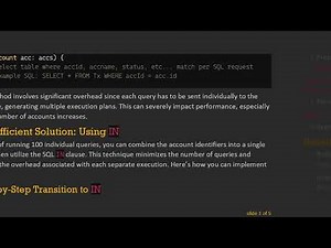 Performance Comparison: IN vs Multiple SQL Queries in Loops