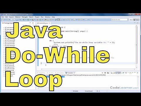 Java Tutorial - 11 - The Do-While Loop
