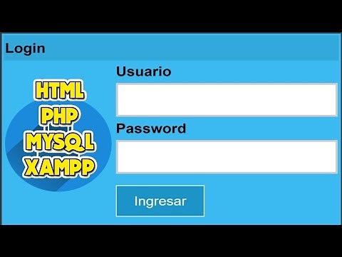 Create a basic login using HTML, PHP, XAMPP, and MySQL.