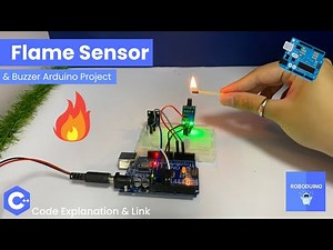 Fire Alarm System with Arduino UNO 🔥 Flame Sensor + Buzzer Project
