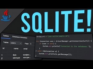 SQLite in JAVA | (simple & easy)