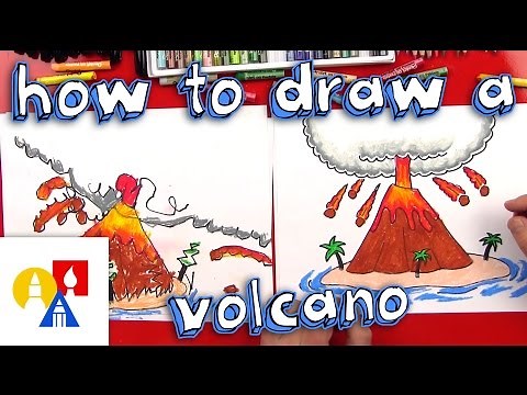 How To Draw A Volcano