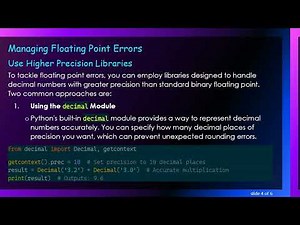 Handling Floating Point Errors in Your Python Calculator: A Guide to Precision
