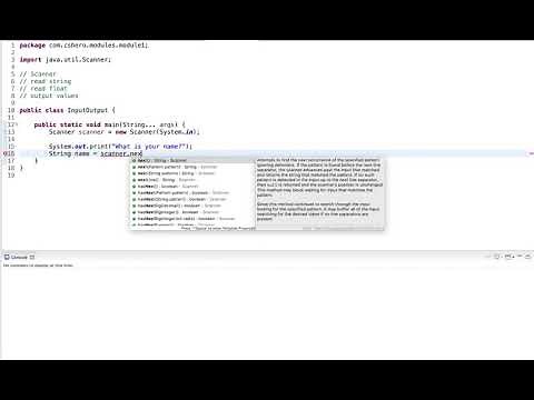 Java Tutorial: Input Output