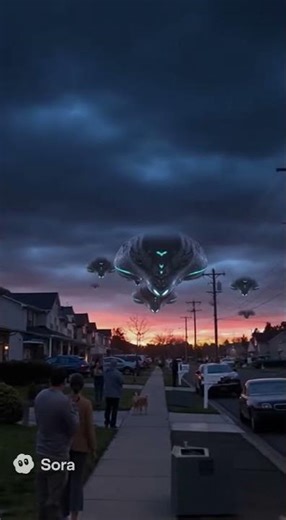 👽🛸 ALIEN INVASION (Part 1/4) — The Sky OPENS at Dusk 😳 #Shorts