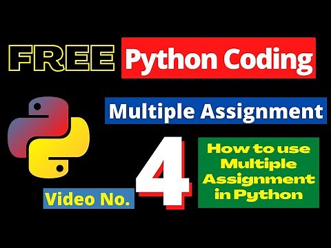 4. Multiple Assignment Function in Python - Online Free Python Course 2022