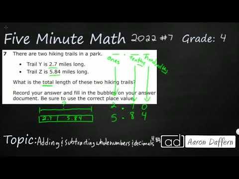 4th Grade STAAR Practice Adding and Subtracting Whole Numbers and Decimals (4.4A - #9)