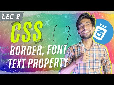 Font, Text, Border Properties | ‪@thecodethread‬