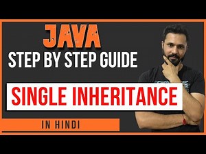 Java tutorial in Hindi for beginners #47 Single inheritance in Hindi | single inheritance in JAVA