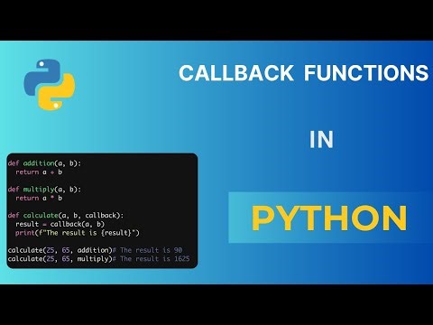 Python Programming for Absolute Beginners | Callback Functions #12