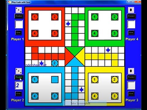 Ludo Game made using Python GUI Tkinter (With Source Code)