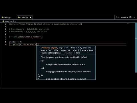 Python Code 1: Even or Odd Program Using If-Else & Modulus Operator | ‪@cs_unlocked‬