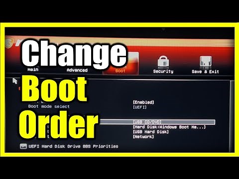 How to Change the BOOT Order on Laptop for Windows 10 or 11 PC (Bios Menu)