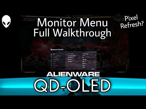 Alienware QD-OLED AW3423DW Monitor Menu Review Pixel Refresh / Panel Refresh Burn In Tool