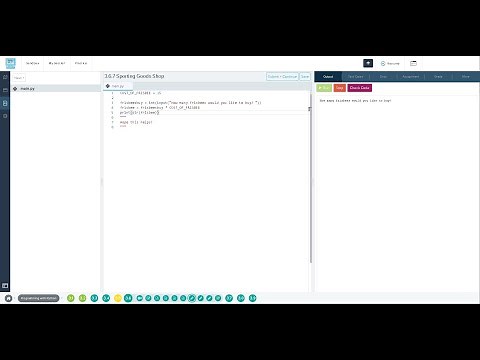3.6.7 Sporting Goods Shop codehs python
