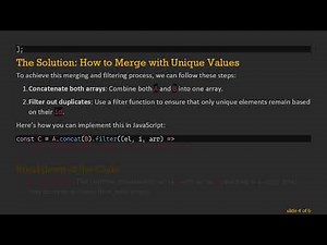 How to Merge Two Arrays and Create a New Array with Unique Values Like Union