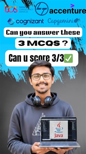 Engineering Marathi | Anurag Meshram on Instagram: "🧠 Java Array MCQs That Catch Freshers 😵‍💫 1️⃣ Default value of a String array? ❌ “” ❌ 0 ✅ null 👉 Objects default to null, not empty string ⚠️ 2️⃣ Can an array store different data types? ❌ Yes ❌ Only objects ✅ No 👉 Arrays are type-safe in Java 🔒 3️⃣ Which class provides array utility methods? ❌ Array ❌ Collection ✅ Arrays 👉 java.util.Arrays = sort, search, compare 🔥 😳 Sounds easy… fails many interviews 💬 Comment your score: 0/3 | 1/3 