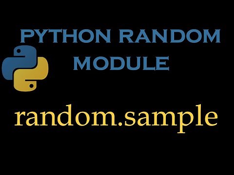 Python Random Module 7 # random.sample()