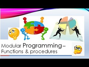 Pseudocode Development - Modular Programming (Function and Procedures)
