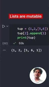 Python interview question | Tuple trick #python #interview #coding