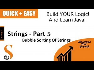 Exploring Bubble Sort: Sorting String Arrays in Java