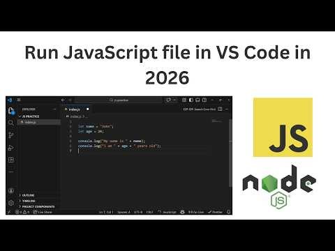 What you need to know to run JavaScript in vs code (2026)