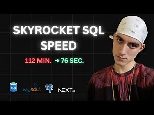 How to optimize SQL query speed