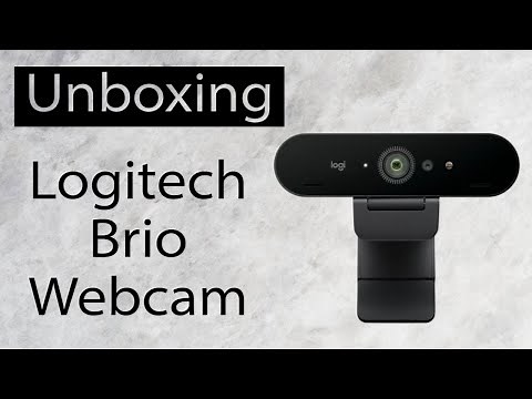 Unboxing the Logitech Brio Ultra 4K HD Webcam - with first look and mic test!