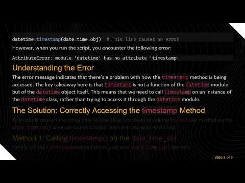 How to Convert a String Date to Unix Time in Python