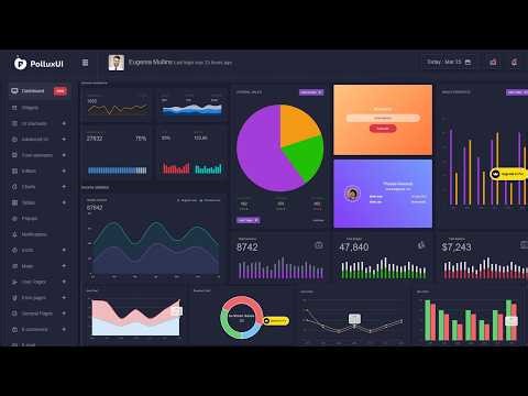 Complete Responsive Admin Dashboard Design Using HTML CSS & JavaScript