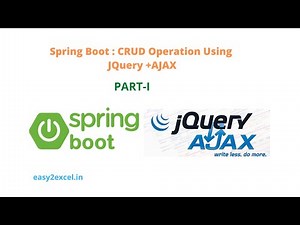 Spring Boot jQuery AJAX CRUD Opeartion