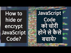How to hide or encrypt JavaScript Code | JavaScript Obfuscator