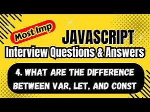 var vs let vs const in JavaScript | Complete Guide with Examples & Best Practices