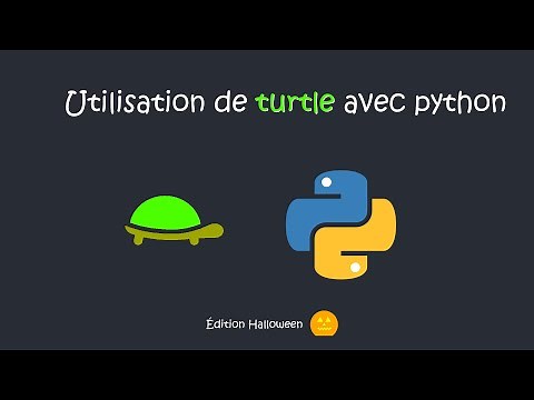 Dessiner avec le module Turtle de Python.