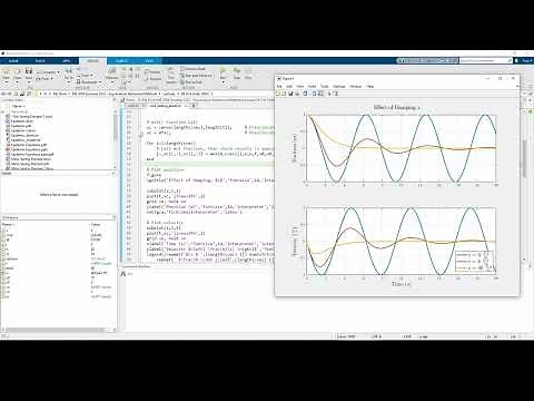 Coding the Mass-Spring-Damper System in MATLAB (2/2)