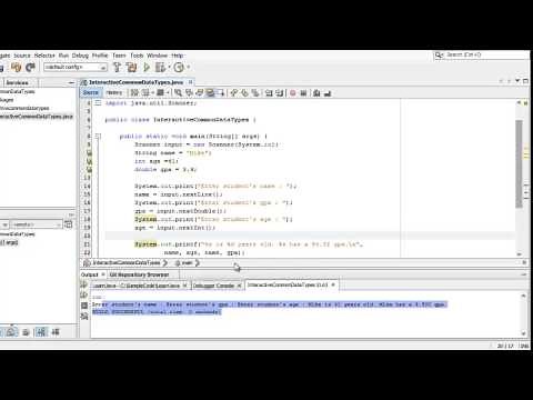 Learn Programming in Java - Lesson 02 : Variables, Data Types and Assignment.