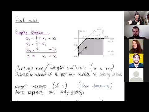 Linear Programming 23: The simplex method - Pivot rules