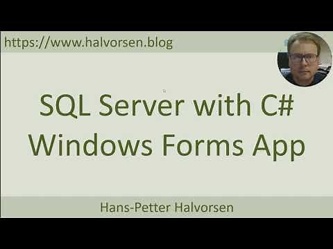 SQL Server with C# Windows Forms App