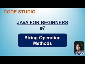 Java Programming For Beginners in Hindi #7 - String Operation Methods | With Practical Example