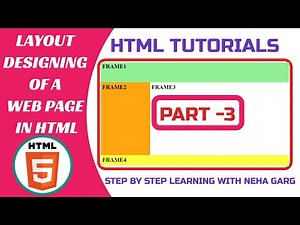 HTML Tutorials || How To Create Layout With Frames In HTML || HTML Frames || Part-3